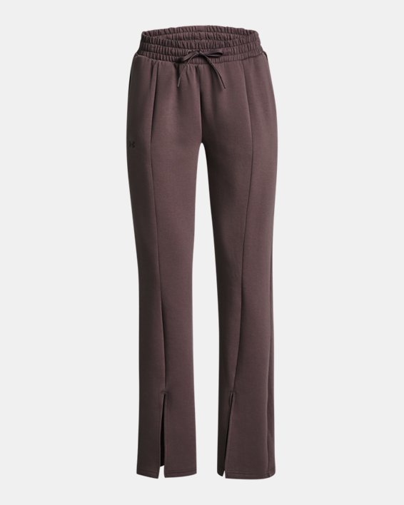 Pantaloni UA Unstoppable Fleece Split da donna, Gray, pdpMainDesktop image number 4